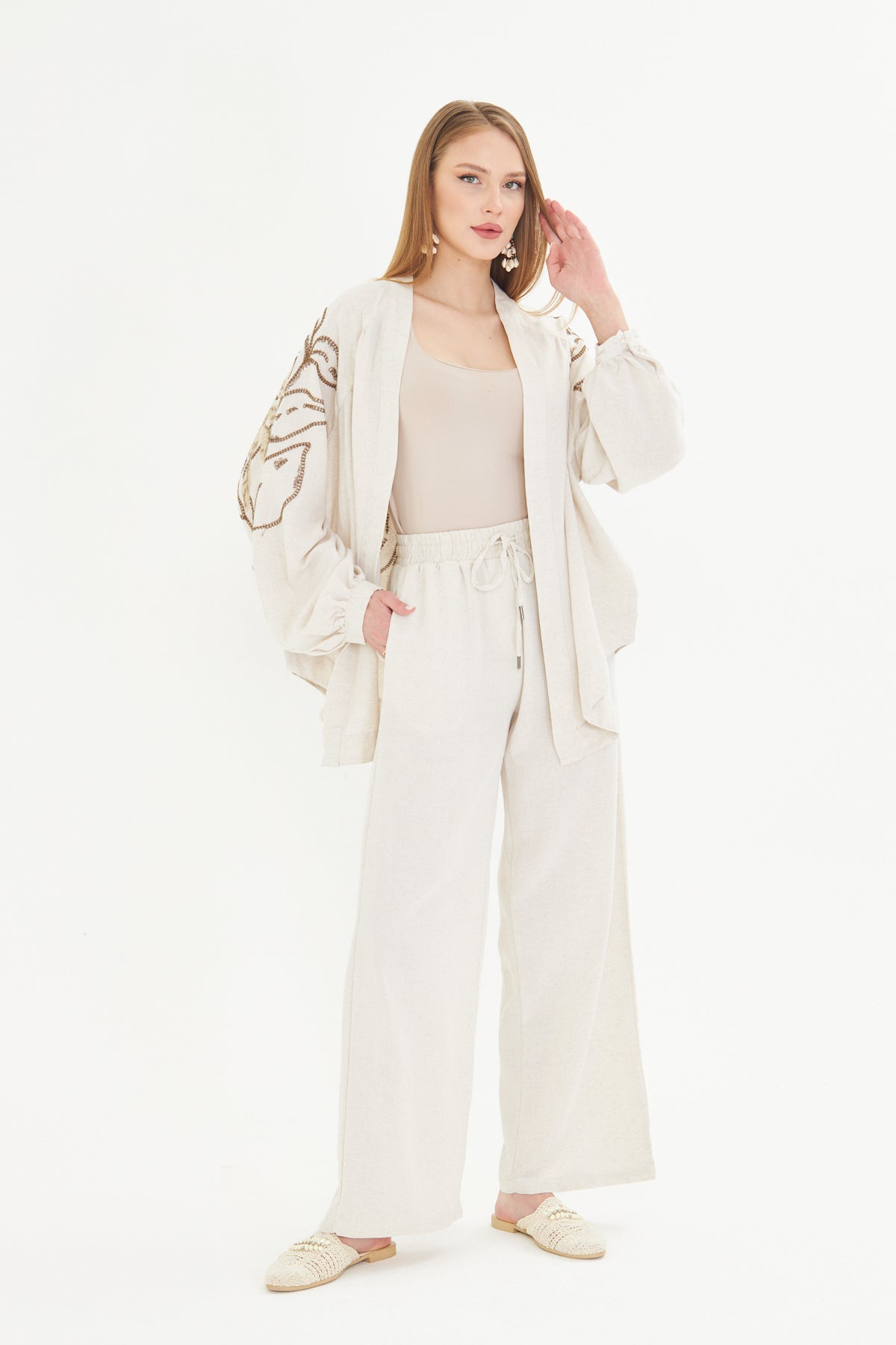 Capri Embroidered Co-Ord Set