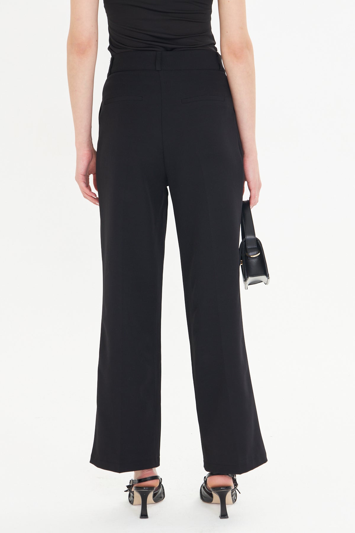 Black Wide-Leg Trousers