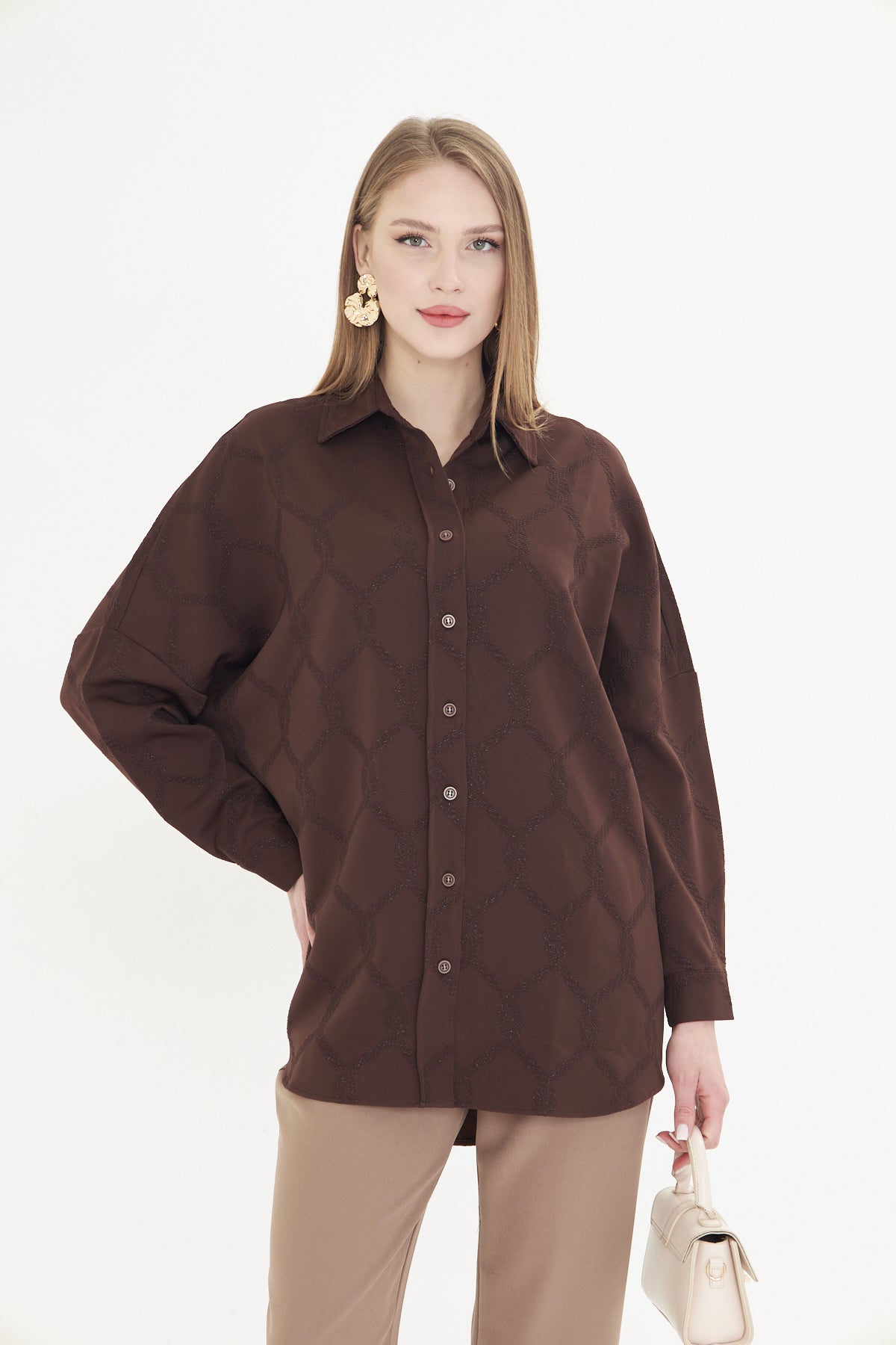 Sofia Mocha Shirt