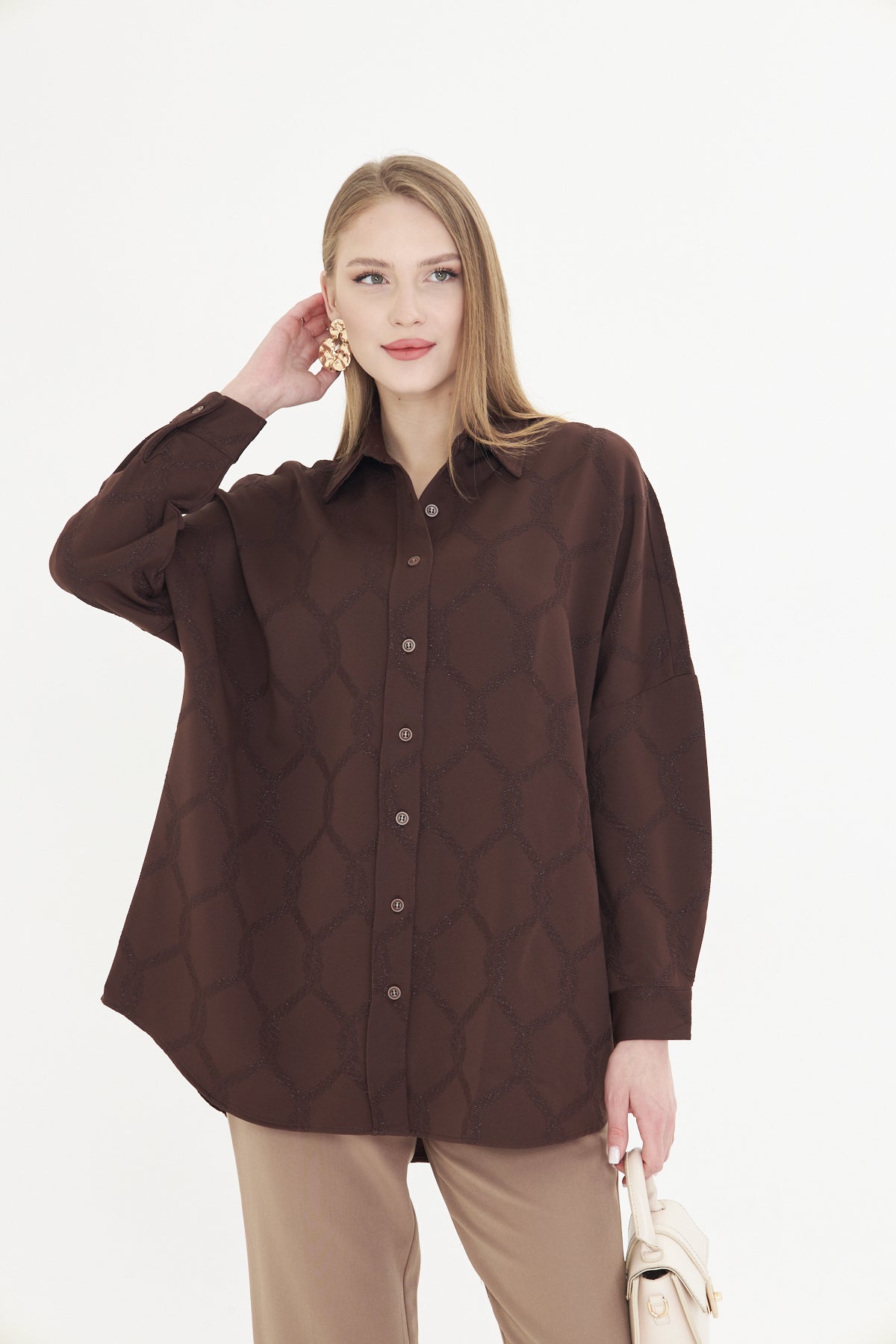 Sofia Mocha Shirt