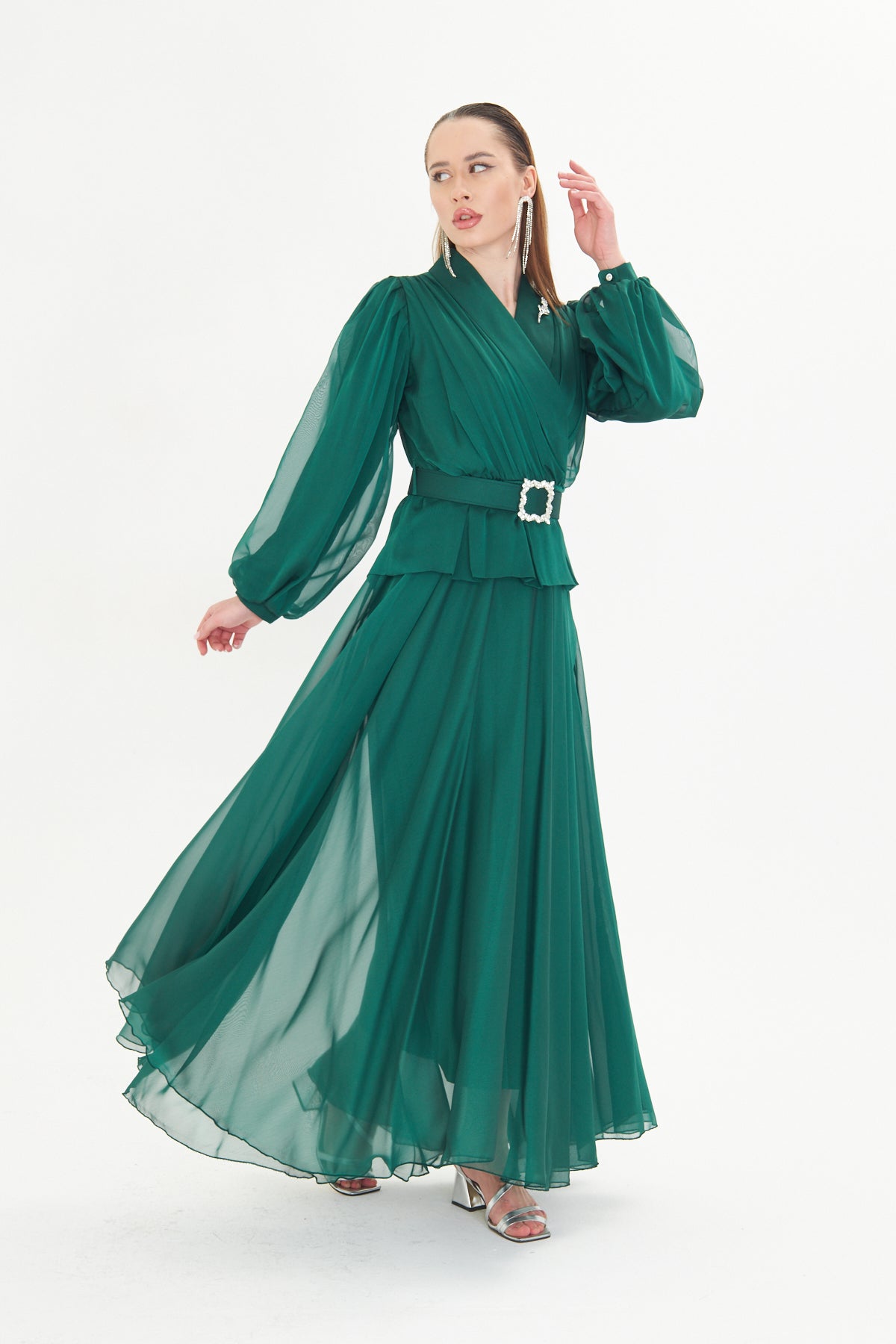 Amara Emerald Gown