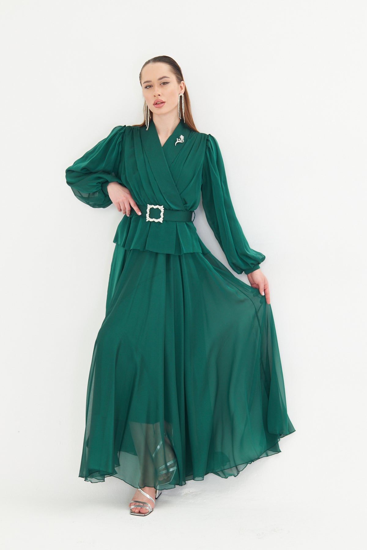 Amara Emerald Gown